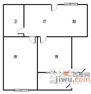 星洲翠谷2室1厅1卫80㎡户型图