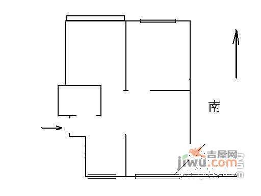 耀江文萃苑2室2厅1卫户型图