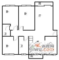 碧景园3室3厅3卫116㎡户型图