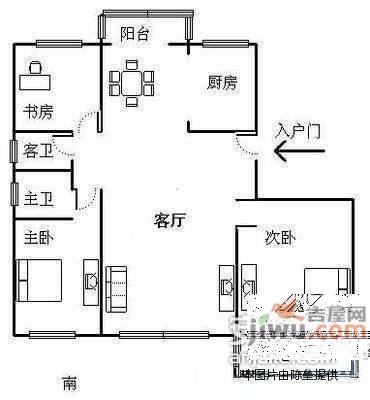 钱江水晶城4室2厅2卫164㎡户型图