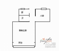南肖埠小區2室0廳1衛戶型圖