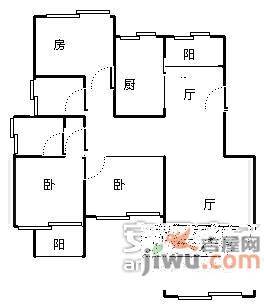 金色钱塘5室3厅3卫229㎡户型图