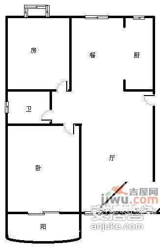 国都枫华府第3室2厅1卫159㎡户型图