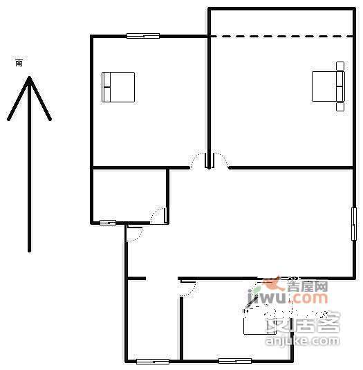 金成花园3室1厅1卫110㎡户型图