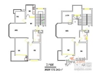 山水人家4室3厅3卫230㎡户型图