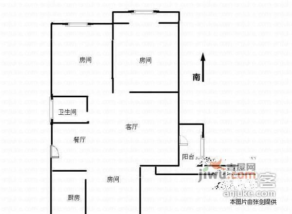 赞成岭上花苑5室2厅3卫户型图