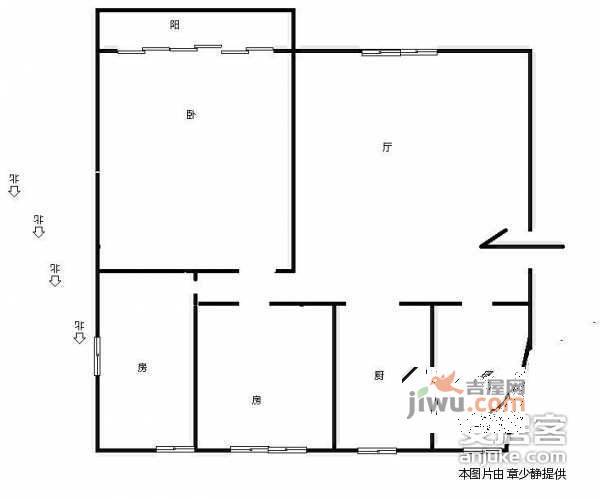 小河佳苑3室2厅1卫148㎡户型图