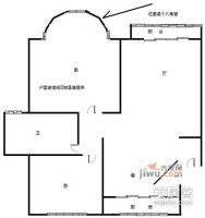 桂花城2室2厅1卫110㎡户型图