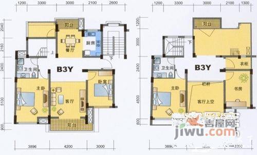 江南豪园5室3厅3卫247㎡户型图