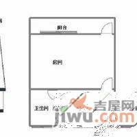 星洲花园1室1厅1卫60㎡户型图