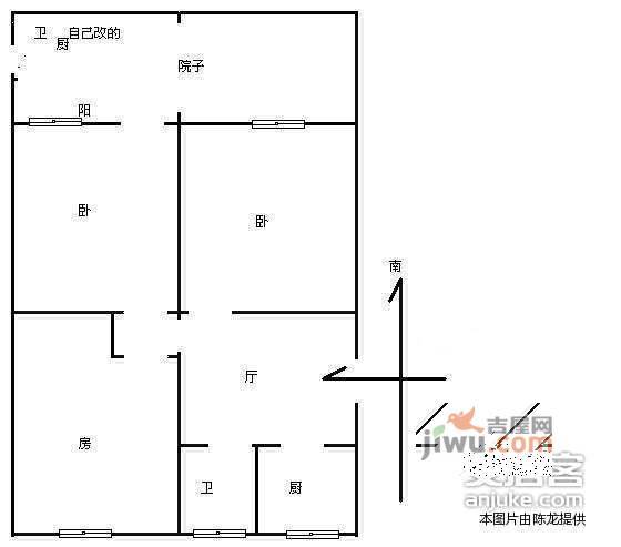 朝晖五小区3室1厅1卫130㎡户型图