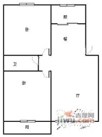 昆仑红苹果3室2厅1卫115㎡户型图