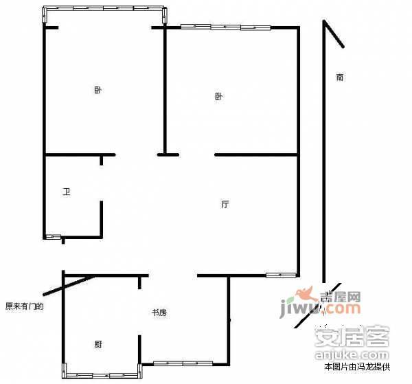 稻香园南区3室1厅1卫116㎡户型图