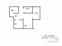 滨江倾城之恋2室1厅1卫户型图