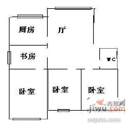 康乐新村4室1厅1卫户型图