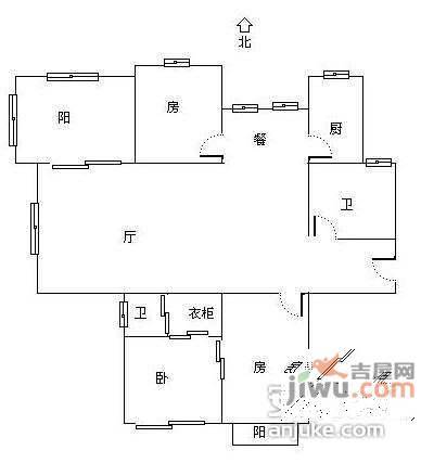 白金海岸花园4室2厅2卫168㎡户型图