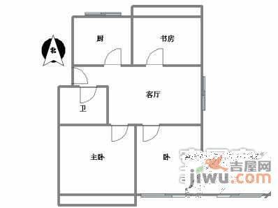 金田花园3室1厅1卫118㎡户型图