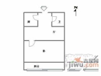 金田花园1室1厅1卫60㎡户型图