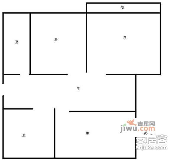 翠苑五区3室2厅1卫150㎡户型图