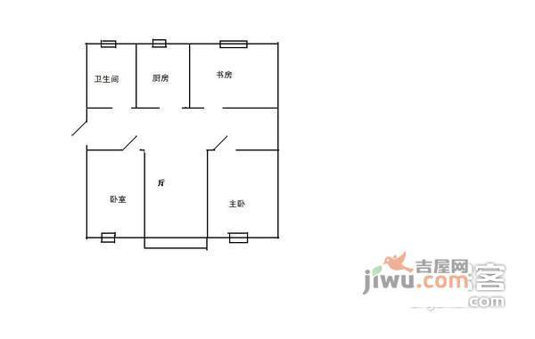 滨江万家花城3室2厅1卫288㎡户型图