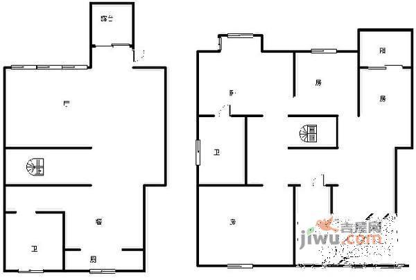 翡翠城5室2厅3卫230㎡户型图