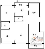 钱江彩虹城4室2厅2卫181㎡户型图