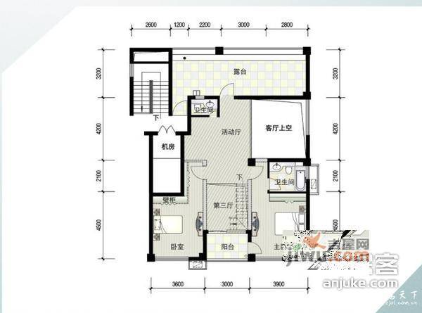 顺发佳境天城5室2厅2卫239㎡户型图