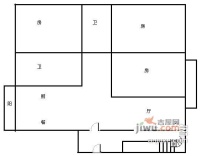 亲亲家园一期4室2厅3卫214㎡户型图