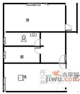 古荡新村1室0厅1卫户型图