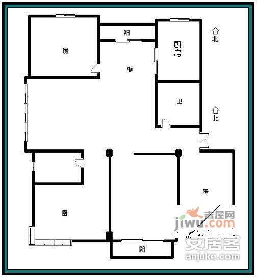 爵士风情雅兰苑4室2厅2卫223㎡户型图