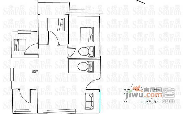 九溪玫瑰园公寓5室3厅2卫333㎡户型图