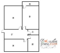 保俶小区3室1厅1卫100㎡户型图