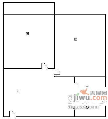 临江花园2室2厅2卫108㎡户型图