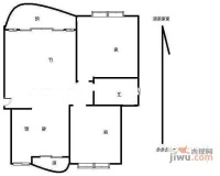 天阳美林湾2室2厅1卫102㎡户型图