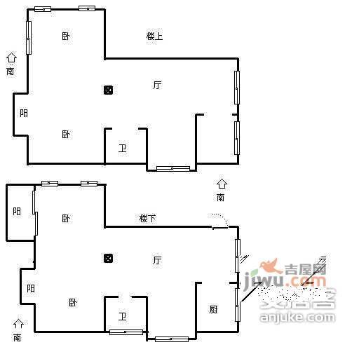 水印康庭5室2厅2卫98㎡户型图