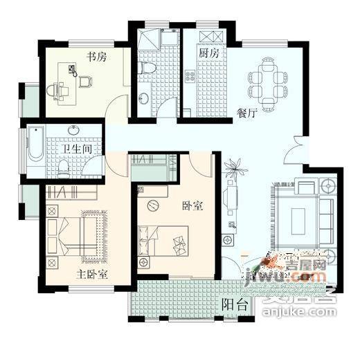 黄鹤山居5室3厅2卫220㎡户型图