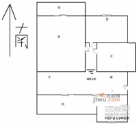 银色港湾公寓2室2厅1卫102㎡户型图