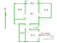 银色港湾公寓2室1厅1卫102㎡户型图