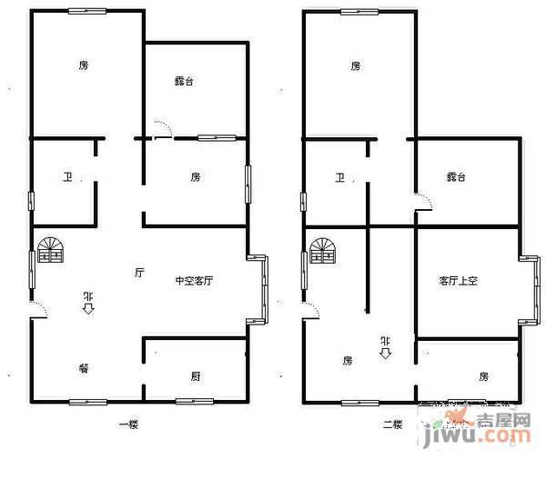 世纪新城5室2厅2卫175㎡户型图