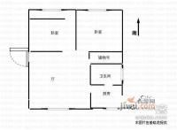 台北三村小区2室1厅1卫68㎡户型图
