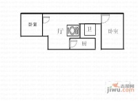 红桥公寓2室2厅1卫83㎡户型图