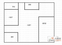 云架桥小区2室1厅1卫60㎡户型图