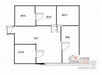 玫瑰东苑3室2厅2卫145㎡户型图