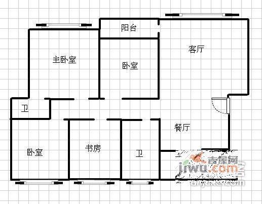 万豪水岸枫林4室2厅2卫153㎡户型图