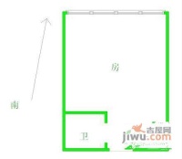 时代美博城1室0厅1卫45㎡户型图