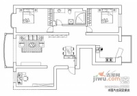 粮科院2室2厅1卫80㎡户型图