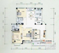 锦绣江南3室2厅2卫135㎡户型图