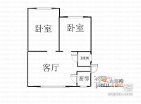 武汉市政宿舍2室1厅1卫户型图