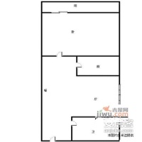 宝丰路小区2室1厅1卫75㎡户型图