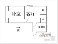 钟家村小区1室1厅1卫60㎡户型图